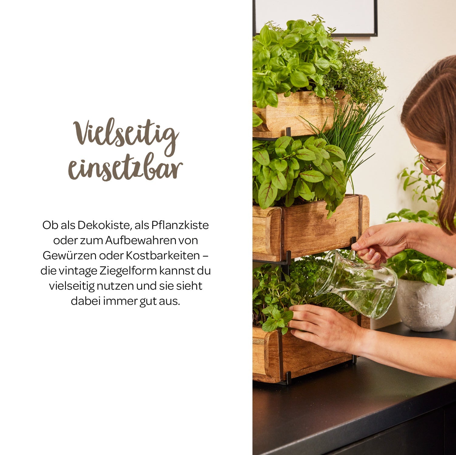 Set: 6 Ziegelformen mit 2 Ständern