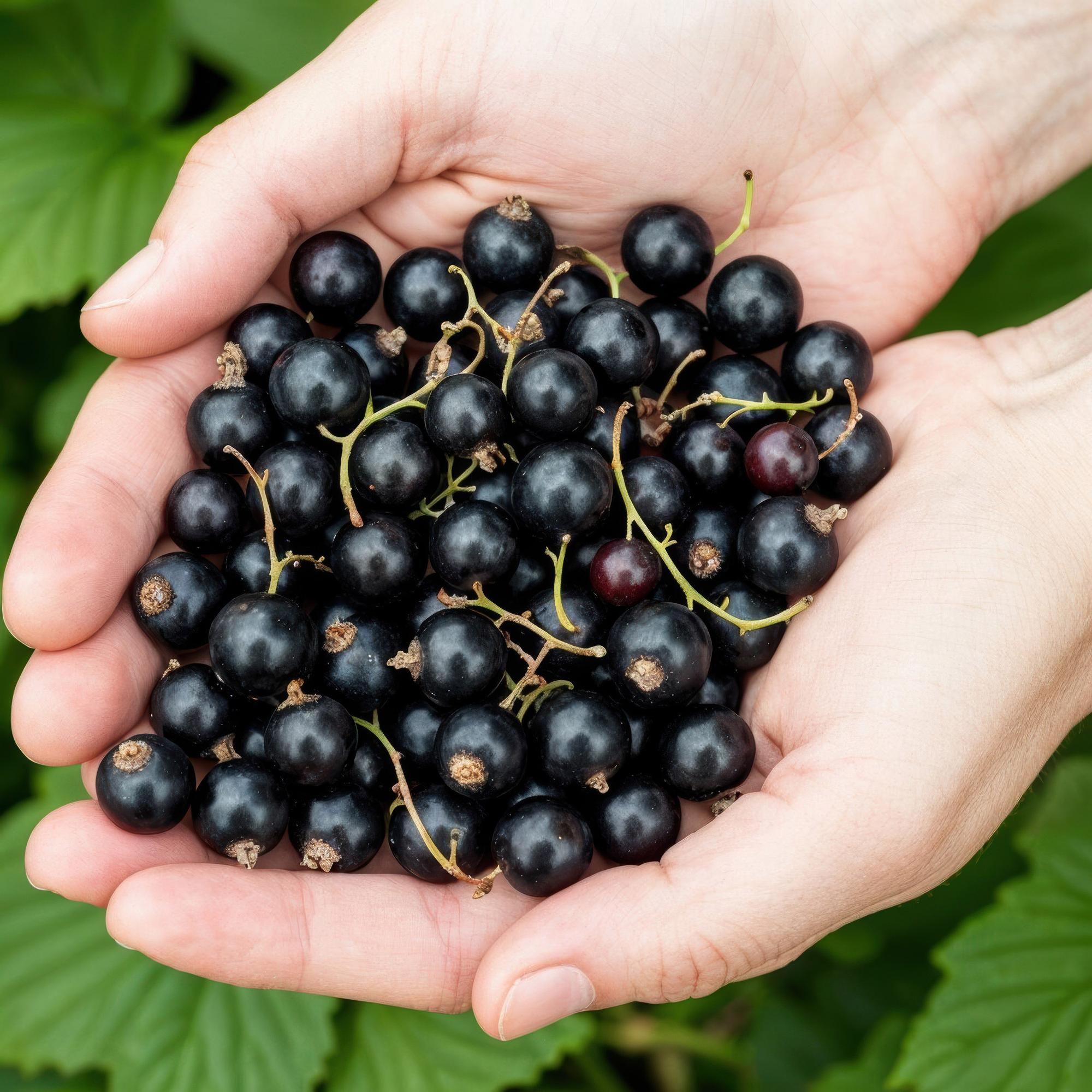 Schwarze Johannisbeere Ribes nigrum Titania winterhart 3 Pflanzen Ø9cm Höhe 30cm – Aromatische Johannisbeerpflanze für Garten Beet Balkon & Terrasse