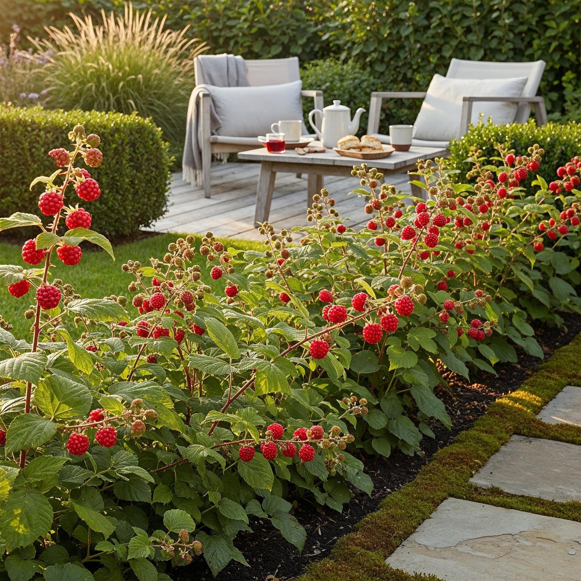 Japanische Weinbeere Rubus phoenicolasius winterhart 3 Pflanzen Ø9cm Höhe30cm – Rote Beeren – Exotische Obstpflanze für Garten & Balkon